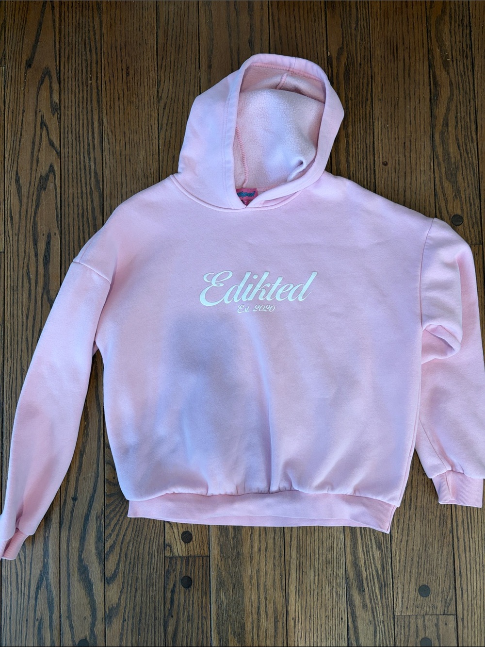 Women Edikted Hooded Sweatshirt - Pink Size M